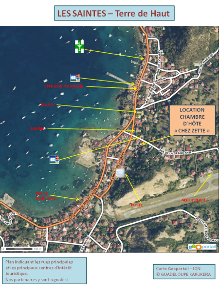terre de haut, plan, plan terre de haut, les saintes, guadeloupe, carte