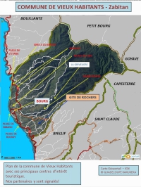 plan vieux habitants, plan, guadeloupe, carte vieux habitants