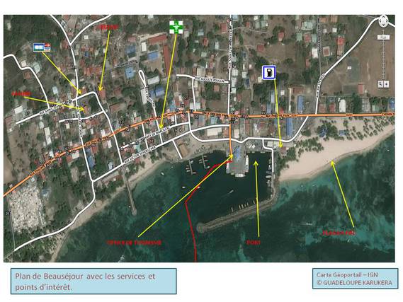 beausejour, plan, guadeloupe, carte