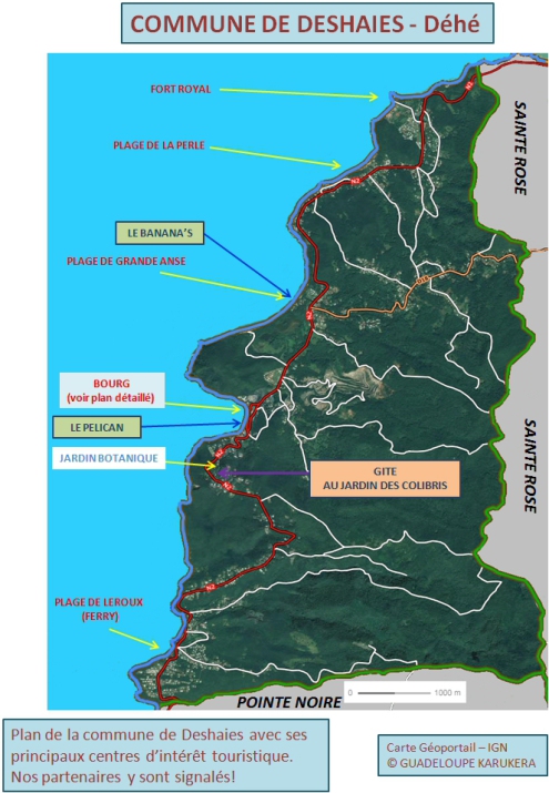 deshaies, plan, guadeloupe, carte, plan deshaies, plan commune deshaies